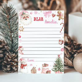 Tarjeta De Agradecimiento Christmas Pink Winter Birthday Time Capsule Card