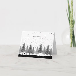 Tarjeta De Agradecimiento Christmas  silent night card