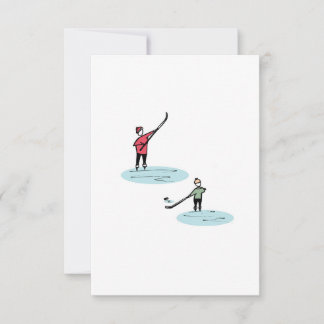 Tarjeta De Agradecimiento Christmas skating