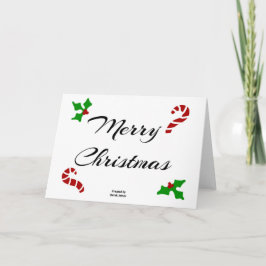 Tarjeta De Agradecimiento Christmas Wishes Standard-Size Greeting Card