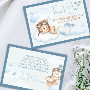 Tarjeta De Agradecimiento Chupete Esperamos Baby Shower
