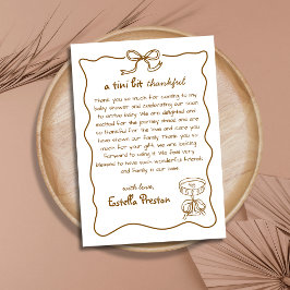 Tarjeta De Agradecimiento Chupito divertido de Martini dibujado a mano para 