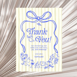 Tarjeta De Agradecimiento Ciao Baby Italian Lemons Baby Shower