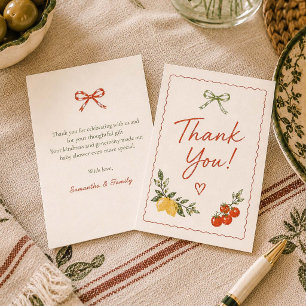 Tarjeta De Agradecimiento Ciao Baby Mercado Italiano Baby Shower