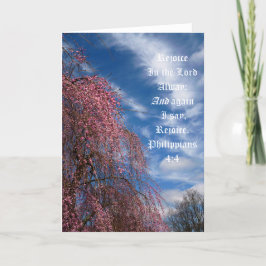 Tarjeta De Agradecimiento Cielo de abril con filipinas 4:4