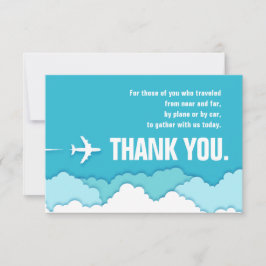 Tarjeta De Agradecimiento Cielos Amigables | Viajero Lejano Gracias