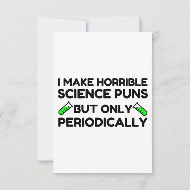 TARJETA DE AGRADECIMIENTO CIENCIAS HORRIBLES CAZA PERIÓDICAMENTE (Anverso)