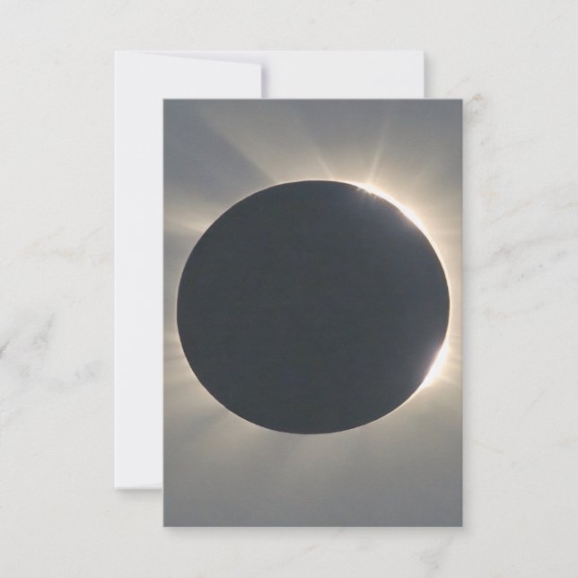 Tarjeta De Agradecimiento Cierre de eclipse solar (Anverso)