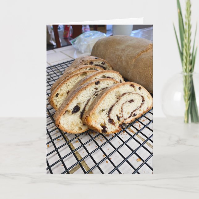 Tarjeta De Agradecimiento Cinnamon Raisin Bread (Anverso)