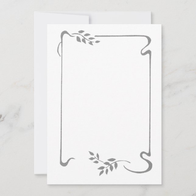 Tarjeta De Agradecimiento cinta delgada de 4 lados (Anverso)