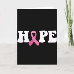 Tarjeta De Agradecimiento Cinta Rosa Concienciación sobre el Cáncer Esperanz