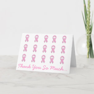 Tarjeta De Agradecimiento Cinta rosa KRW - Muchas gracias