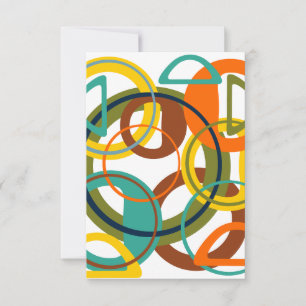 Tarjeta De Agradecimiento Círculos, círculos