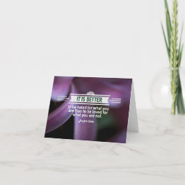 Tarjeta De Agradecimiento Cita inspiradora de Andre Gide "Lo que eres"