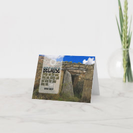 Tarjeta De Agradecimiento Cita Inspiradora de Bertolt Brecht "Change"