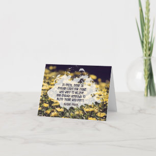 Tarjeta De Agradecimiento Cita Inspiradora de Blaise Pascal "En fe"