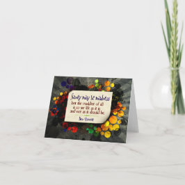 Tarjeta De Agradecimiento Cita Inspiradora de Don Quijote "Locura"