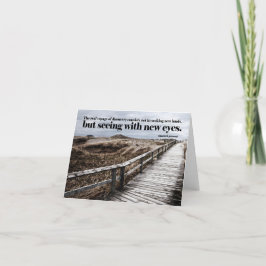 Tarjeta De Agradecimiento Cita Inspiradora de Marcel Proust "Nuevos ojos"