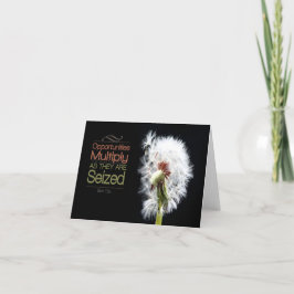 Tarjeta De Agradecimiento Cita Inspiradora de Sun Tzu "Oportunidades"