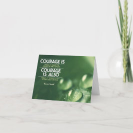 Tarjeta De Agradecimiento Cita Inspiradora de Winston Churchill