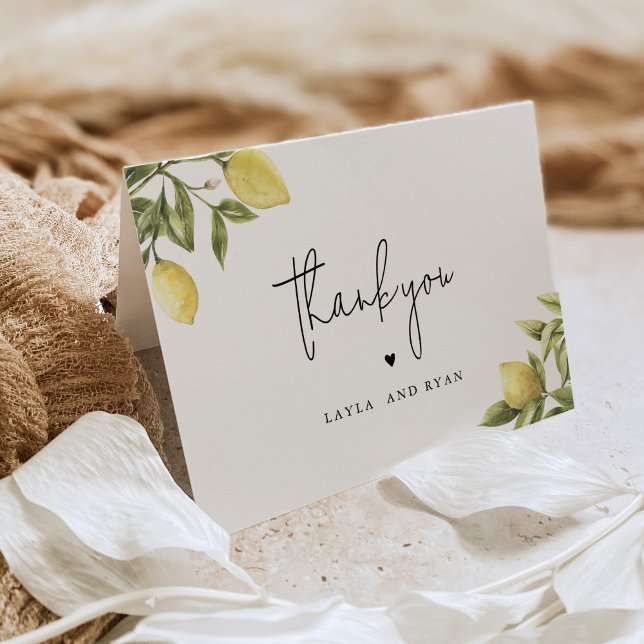 Tarjeta de agradecimiento CITRON Limón Cítricos (Subido por el creador)