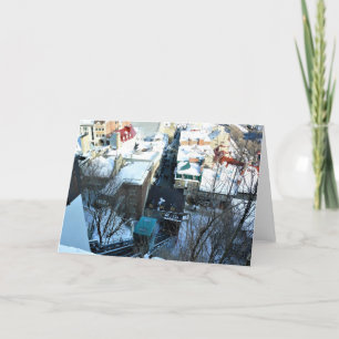 Tarjeta De Agradecimiento Ciudad Antigua de Quebec, Quebec, Canadá