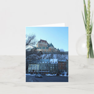 Tarjeta De Agradecimiento Ciudad Antigua de Quebec, Quebec, Canadá