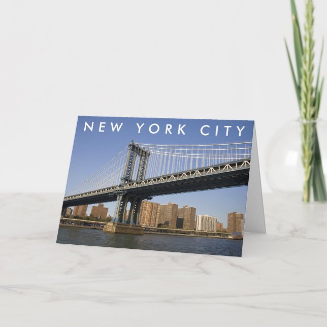 Tarjeta De Agradecimiento Ciudad de Nueva York | Gracias (Anverso)