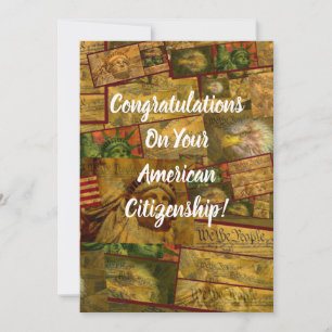 Tarjeta De Agradecimiento Ciudadanía de Estados Unidos