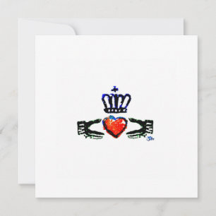 Tarjeta De Agradecimiento "Claddagh-Red" 2022