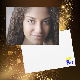 Tarjeta De Agradecimiento Clase de 2024 Foto Recuerdo de Graduado Senior