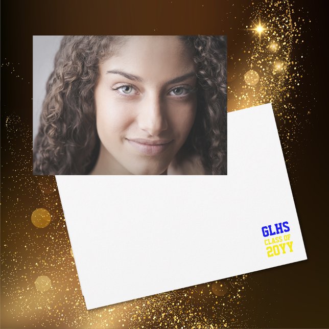 Tarjeta De Agradecimiento Clase de 2024 Graduado Superior Foto Keepsake (Subido por el creador)