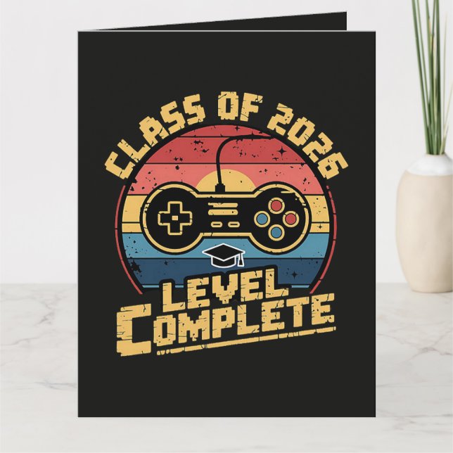 Tarjeta De Agradecimiento Clase de 2026 Nivel Completado (Anverso)