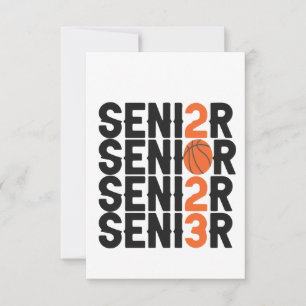 Tarjeta De Agradecimiento Clase de regalo de graduación de básquetbol de 202
