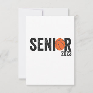 Tarjeta De Agradecimiento Clase de regalo de graduación de básquetbol Senior
