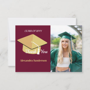 Tarjeta De Agradecimiento Clase superior de graduación de fotos