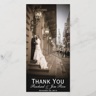 Tarjeta de agradecimiento clásica