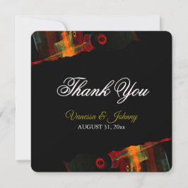 Tarjeta De Agradecimiento Clásico Moderno Elegante Tendencia Patrón #903 Bod