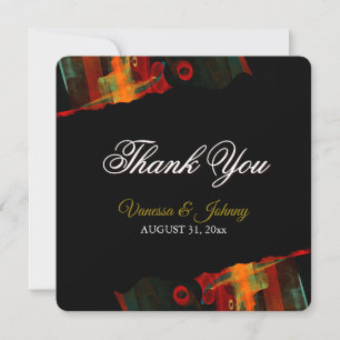 Tarjeta De Agradecimiento Clásico Moderno Elegante Tendencia Patrón #903 Bod