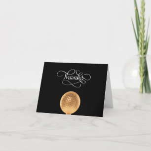 Tarjeta De Agradecimiento Clásico Tema del golf Gracias Cartas