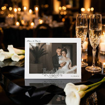 Classic Formal Filigree Wedding Photo Landscape