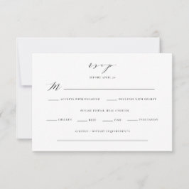 Tarjeta De Agradecimiento Classic RSVP Enclosure Card