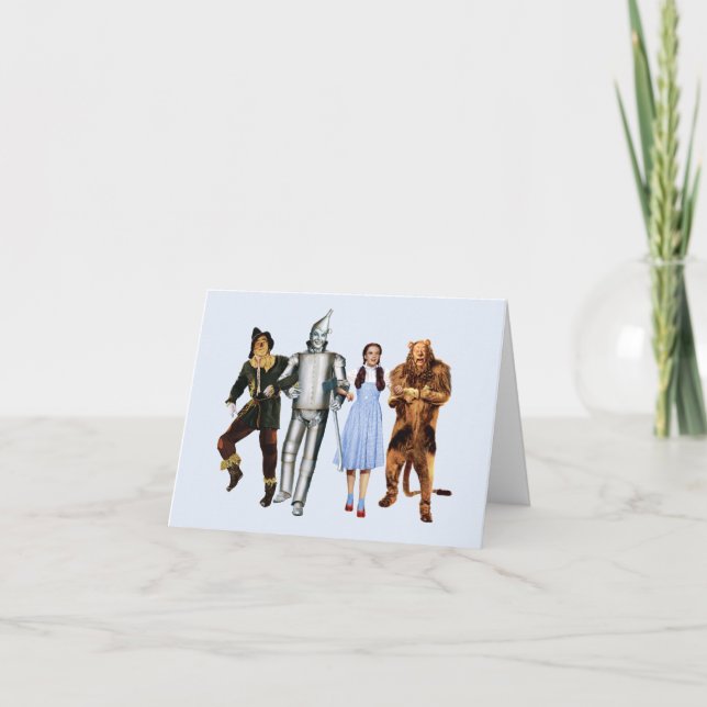 Tarjeta De Agradecimiento Classic Wizard of Oz Characters (Anverso)