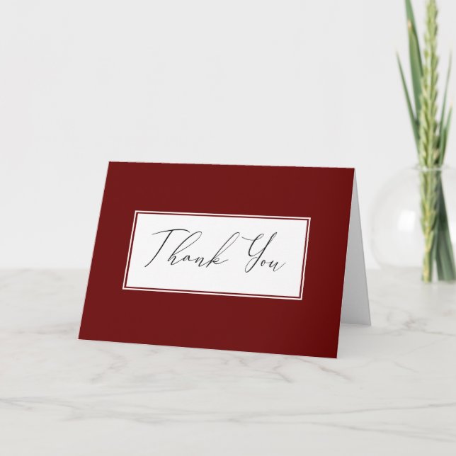 Tarjeta De Agradecimiento Classy Business Thank Yous (Anverso)