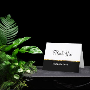 Tarjeta De Agradecimiento Classy Corporate Gracias Cartas Desitt