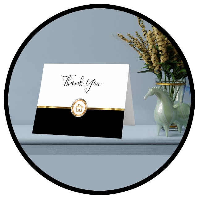 Tarjeta De Agradecimiento Classy Realtor Gracias Cartas (Subido por el creador)