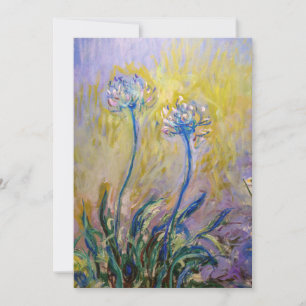 Tarjeta De Agradecimiento Claude Monet - Agapanthus