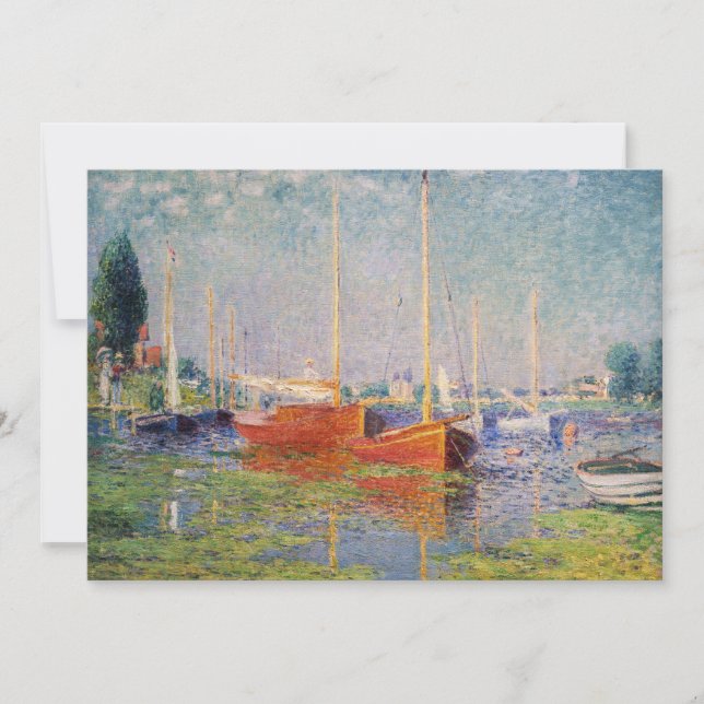 Tarjeta De Agradecimiento Claude Monet - Argenteuil (Anverso)