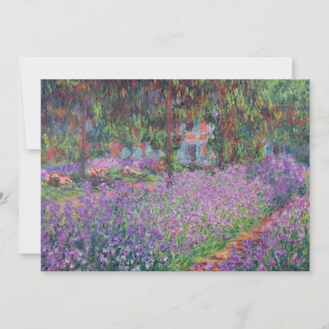 Tarjeta De Agradecimiento Claude Monet | El jardín del artista en Giverny (Anverso)