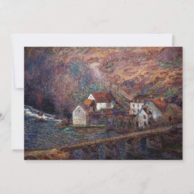 Tarjeta De Agradecimiento Claude Monet - El puente de Vervy (Anverso)